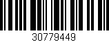 Código de barras (EAN, GTIN, SKU, ISBN): '30779449'