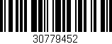 Código de barras (EAN, GTIN, SKU, ISBN): '30779452'