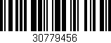 Código de barras (EAN, GTIN, SKU, ISBN): '30779456'