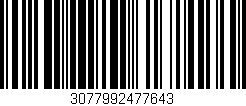 Código de barras (EAN, GTIN, SKU, ISBN): '3077992477643'