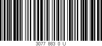 Código de barras (EAN, GTIN, SKU, ISBN): '3077_883_0_U'