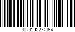 Código de barras (EAN, GTIN, SKU, ISBN): '3078293274054'