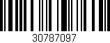 Código de barras (EAN, GTIN, SKU, ISBN): '30787097'