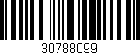 Código de barras (EAN, GTIN, SKU, ISBN): '30788099'