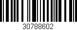Código de barras (EAN, GTIN, SKU, ISBN): '30788602'