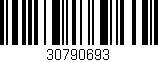 Código de barras (EAN, GTIN, SKU, ISBN): '30790693'