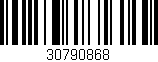 Código de barras (EAN, GTIN, SKU, ISBN): '30790868'