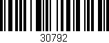 Código de barras (EAN, GTIN, SKU, ISBN): '30792'