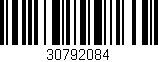 Código de barras (EAN, GTIN, SKU, ISBN): '30792084'