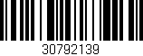Código de barras (EAN, GTIN, SKU, ISBN): '30792139'