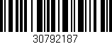 Código de barras (EAN, GTIN, SKU, ISBN): '30792187'