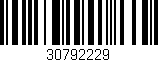 Código de barras (EAN, GTIN, SKU, ISBN): '30792229'