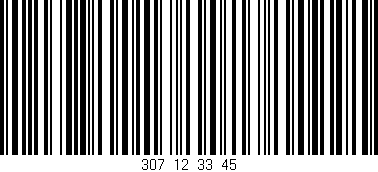 Código de barras (EAN, GTIN, SKU, ISBN): '307_12_33_45'