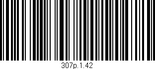 Código de barras (EAN, GTIN, SKU, ISBN): '307p.1.42'