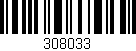 Código de barras (EAN, GTIN, SKU, ISBN): '308033'