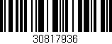 Código de barras (EAN, GTIN, SKU, ISBN): '30817936'