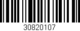 Código de barras (EAN, GTIN, SKU, ISBN): '30820107'