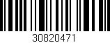 Código de barras (EAN, GTIN, SKU, ISBN): '30820471'