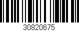 Código de barras (EAN, GTIN, SKU, ISBN): '30820675'