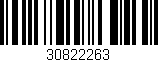 Código de barras (EAN, GTIN, SKU, ISBN): '30822263'