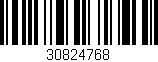 Código de barras (EAN, GTIN, SKU, ISBN): '30824768'