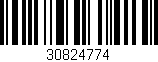 Código de barras (EAN, GTIN, SKU, ISBN): '30824774'