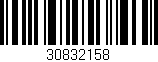 Código de barras (EAN, GTIN, SKU, ISBN): '30832158'