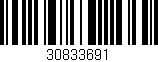 Código de barras (EAN, GTIN, SKU, ISBN): '30833691'
