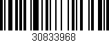 Código de barras (EAN, GTIN, SKU, ISBN): '30833968'