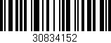 Código de barras (EAN, GTIN, SKU, ISBN): '30834152'