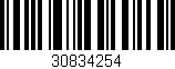 Código de barras (EAN, GTIN, SKU, ISBN): '30834254'