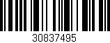 Código de barras (EAN, GTIN, SKU, ISBN): '30837495'