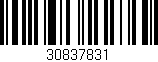 Código de barras (EAN, GTIN, SKU, ISBN): '30837831'