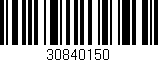 Código de barras (EAN, GTIN, SKU, ISBN): '30840150'