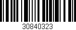 Código de barras (EAN, GTIN, SKU, ISBN): '30840323'