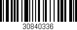 Código de barras (EAN, GTIN, SKU, ISBN): '30840336'