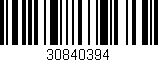 Código de barras (EAN, GTIN, SKU, ISBN): '30840394'