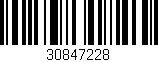 Código de barras (EAN, GTIN, SKU, ISBN): '30847228'