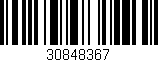 Código de barras (EAN, GTIN, SKU, ISBN): '30848367'