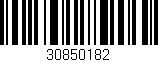 Código de barras (EAN, GTIN, SKU, ISBN): '30850182'