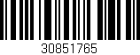 Código de barras (EAN, GTIN, SKU, ISBN): '30851765'