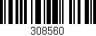 Código de barras (EAN, GTIN, SKU, ISBN): '308560'