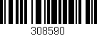 Código de barras (EAN, GTIN, SKU, ISBN): '308590'