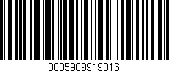 Código de barras (EAN, GTIN, SKU, ISBN): '3085989919816'