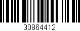 Código de barras (EAN, GTIN, SKU, ISBN): '30864412'