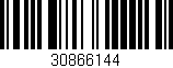 Código de barras (EAN, GTIN, SKU, ISBN): '30866144'