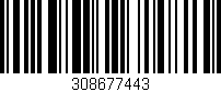 Código de barras (EAN, GTIN, SKU, ISBN): '308677443'