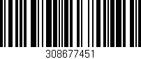 Código de barras (EAN, GTIN, SKU, ISBN): '308677451'
