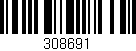 Código de barras (EAN, GTIN, SKU, ISBN): '308691'