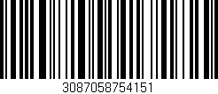 Código de barras (EAN, GTIN, SKU, ISBN): '3087058754151'